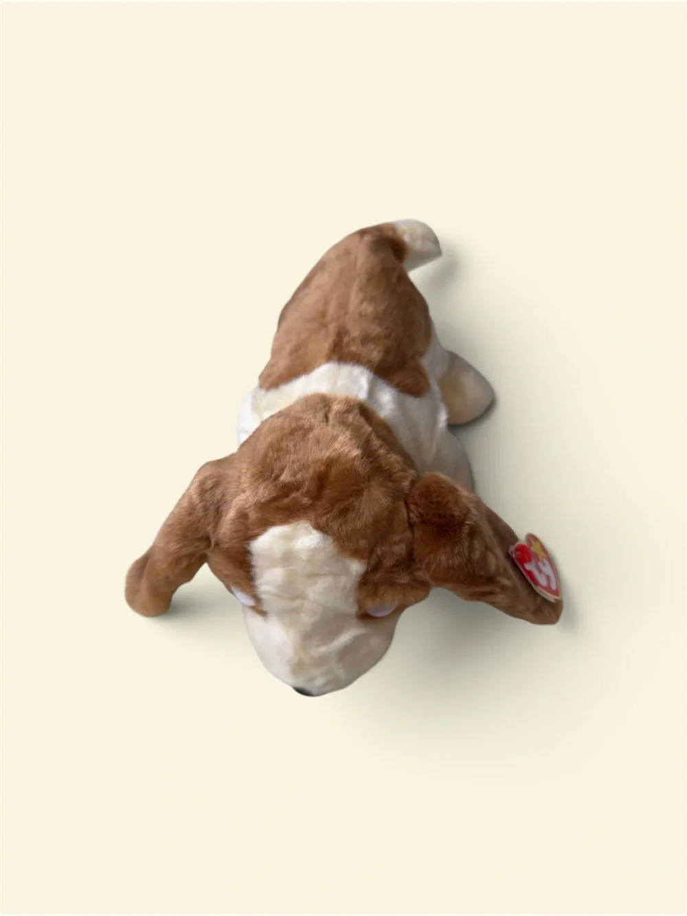 Ty Beanie Babies Brown & White Plush Puppy